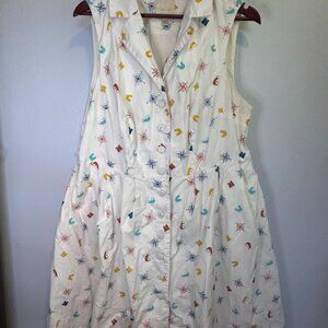 ModCloth 100% Cotton Community Brunch Dress 2XL